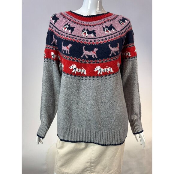 Vintage Holiday Time Dog Pattern Sweater M (8-10) - Picture 14 of 16